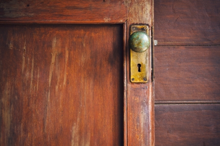 old wooden door